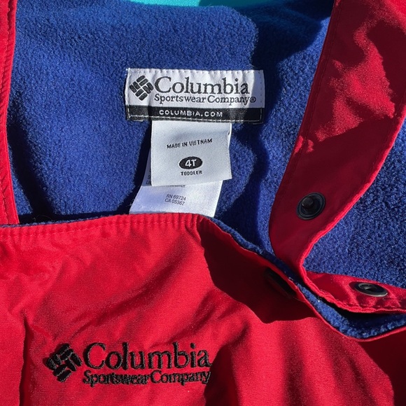 Columbia red size 4T unisex snow bib - Picture 5 of 10